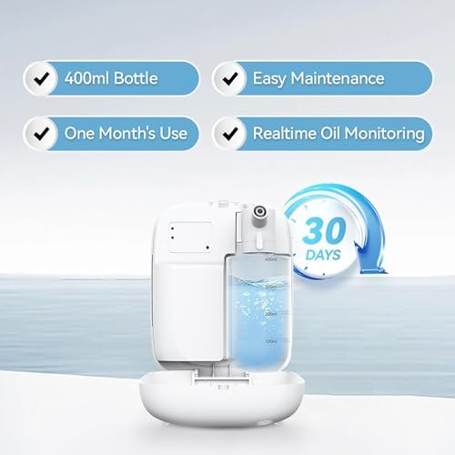 Upgraded Scent Air Machine for Home Cover Up to 2000 sq.ft, Hotel and Commercial Use 400ML Diffuser with 100ML White Tea Harmony Essential Oil, Waterless Cold Air Diffuser for Home, Office - Image 3