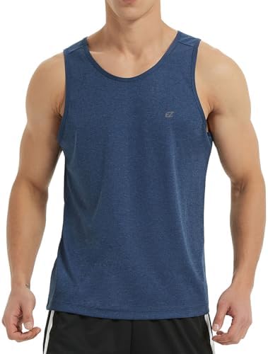 EZRUN Men's Quick Dry Workout Tank Top UPF 50+ Sweat-Wicking Gym Shirt - Image 2