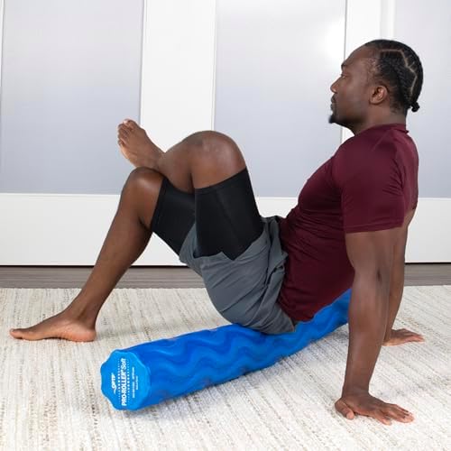 OPTP PRO-ROLLER XL Soft Density Foam Roller – Round, Blue, 46" x 6" - Image 4