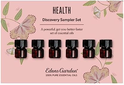 Edens Garden Essential Oils Health Discovery 6 Set– 100% Pure .92 ml 6 Pack by EdensGarden