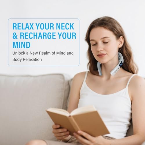 Neck Massager,10 Massage Modes and 16 Intensity Levels 130g Cordless Portable U-Shaped Device, Soothing Warmth for Home Office Travel - Image 2
