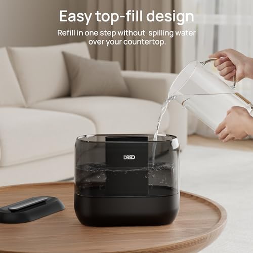 DREO 4L Humidifiers for Bedroom, 36H Runtime, 28 dB Quiet, HM311, Ebony - Image 6