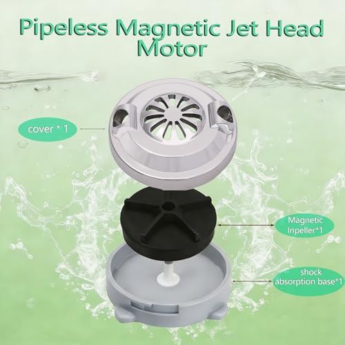 Pedicure Jet Head(4pin) Magnetic for Foot Spa Chair Replaces Part- Silvery - Image 5
