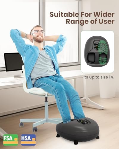 Heycool 2026 Upgrade FSA Eligible HSA Foot Massager, Shiatsu Foot Massager Machine with Heat and Compression for Plantar Fasciitis Neuropathy, Remote Control, Gifts, Size 14 - Image 6