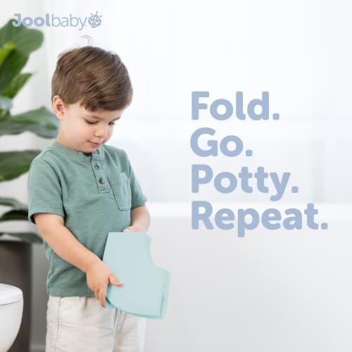 Jool Baby Folding Travel Potty Training Seat – Easy-Remove Pull Tab (Aqua) - Image 2