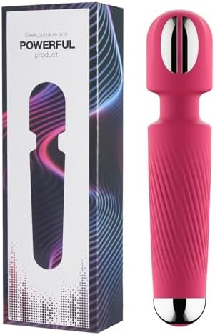 2026 Upgraded Wireless Heating Muscle Massager, 20 Vibration Modes 8 Speed Quiet Portable Full Body Relaxer for Neck Back Leg Arm (Rose red) by Unknown
