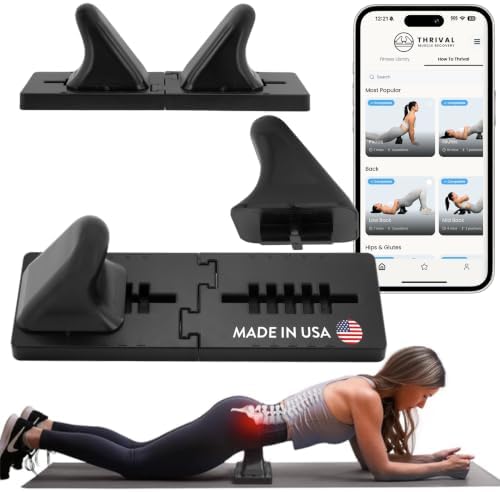 Thrival Wave, Adjustable Psoas Muscle Release Tool, Carbon Black by ThrivalMuscleRecovery