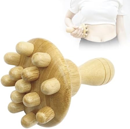 Wood Therapy Massage Tool Wooden Lymphatic Drainage Massager One-Handed Body Sculpting Tools,Physical Therapy Tools, Muscle Scraping Tool,Gua Sha Wood Therapy Tool-5.5 * 4.3 inches by Goodtar