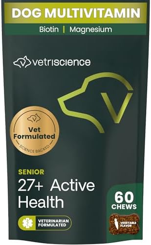 VetriScience Senior 27+ Multivitamin for Senior Dogs, Veggie, 60 Count by VetriScienceLaboratories