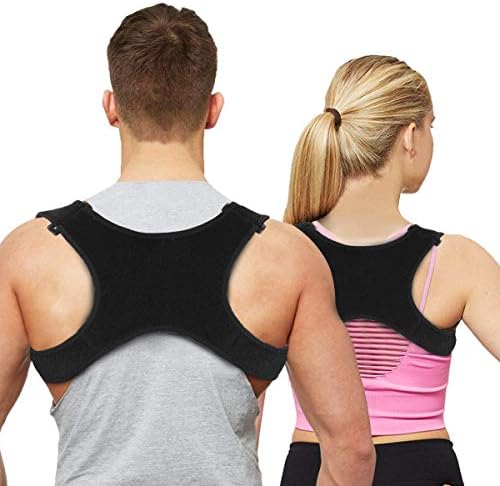 Posture Corrector for Men Women&Children Upper Back Brace Adjustable and Effective Clavicle Support Device for Thoracic Kyphosis and Shoulder Pain Relief by Aaiffey