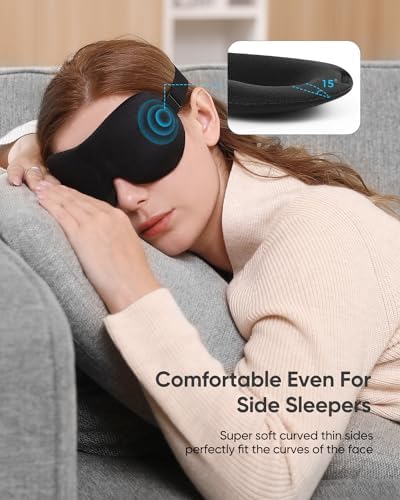 LKY DIGITAL Sleep Mask for Side Sleeper 3 Pack, Blackout 3D Eye Mask - Image 2