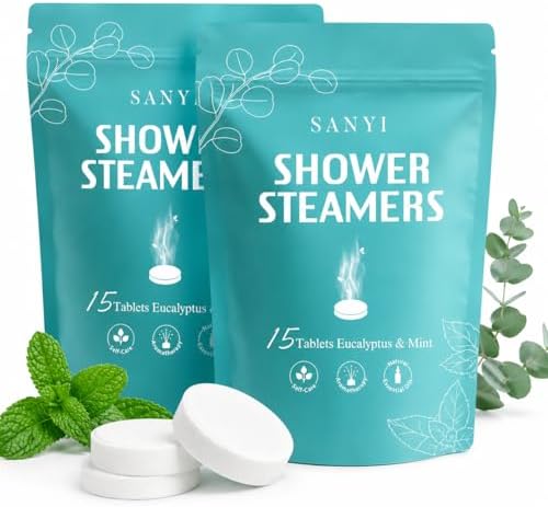 30 Pack Shower Steamers Aromatherapy, Eucalyptus Mint Shower Bombs for Men by sanyi