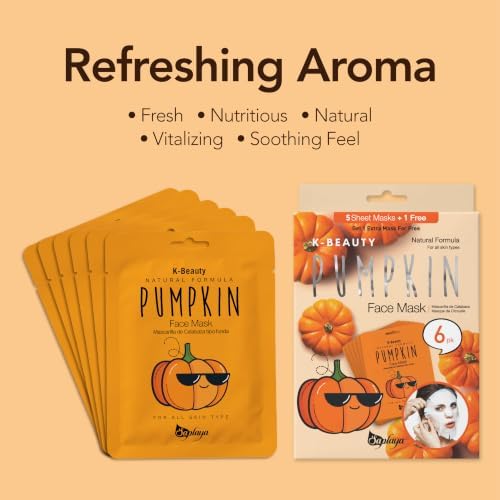 Saplaya Face Masks 6 Pack Scented Facemask Sheets Skin Care Mask Single Scent K-Beauty Natural Formula - Image 3