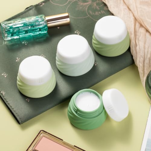 Gemice Silicone Cream Jars TSA Approved Travel Size Containers with Clear Bag, Leak-proof Travel Accessories with Lid for Cosmetic Face Body Hand Cream (4 Pack) - Image 4