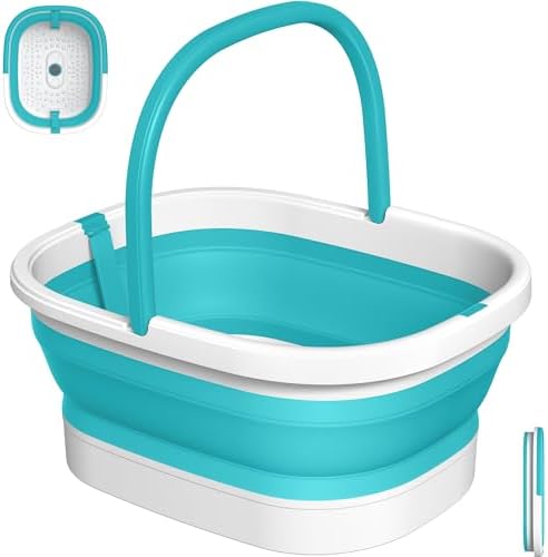 Nekteck Collapsible Foot Soaking Tub Bucket for Foot Bath Soak, Green by Nekteck