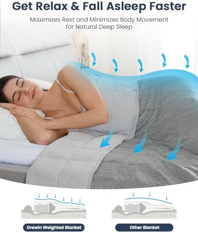 Weighted Blankets 15lbs Twin Size, Soft Cozy Weighted Blanket for Adults, Double-Sided Weighted Blanket for All Season, Heavy Microfiber Cool Blanket with Premium Ceramic Beads, 48 x 72 inches, Grey - Image 3