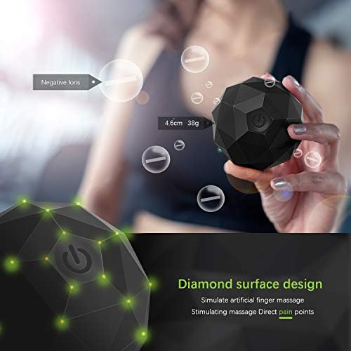 Electric Vibrating Massage Ball, 2-Speed Fitness Yoga Pilates Physical Therapy Massage Roller to Fight Sore Muscles,Washable Negative Ion Vibration Massages ball for Muscle Recovery,Myofascial Release - Image 5