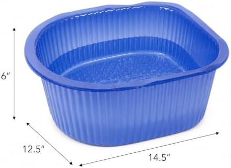 ForPro Professional Collection Universal Pedi Bath Liners, 50% THICKER, Fit Footsie Bath, Disposable Pedicure Tub Liners for Foot Spa Basins, Blue, 100-Count - Image 3