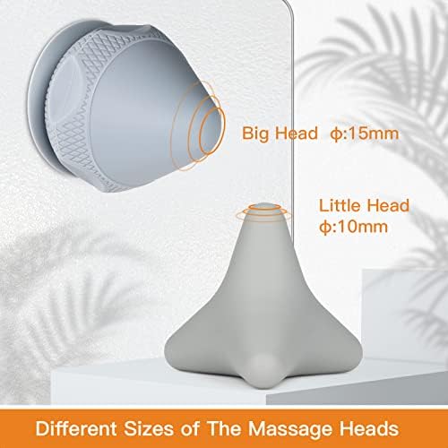 Trigger Therapy Tool with Suction Cup Manual Massage Kit to Relieve Muscle Pain and Tension - Legs Grey (2PCS) - Image 3