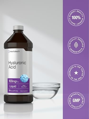 Horbäach Liquid Hyaluronic Acid Supplement | 100 mg | 16 oz - Image 7
