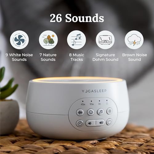Yogasleep Dreamcenter Multi Sound White Noise Machine with Night Light, Sleep Timer, 26 Soothing Sounds for Travel, Noise Canceling for Office Privacy, Sleep Aid for Adults & Baby, Registry Gift - Image 3