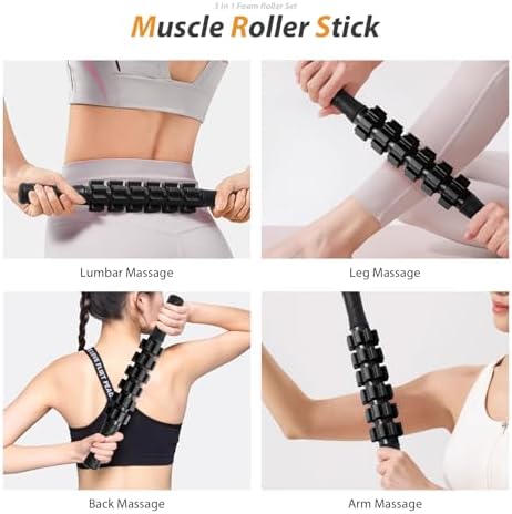 SUBCULTUREPICK 5 in1 Foam Roller Set, Trigger Point Foam Roller Deep Tissue - Image 4
