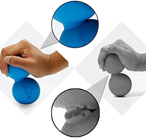 5BILLION FITNESS Peanut Massage Ball - Double Lacrosse Massage Ball & Mobility Ball for Physical Therapy - Deep Tissue Massage Tool for Myofascial Release, Muscle Relaxer, Acupoint Massage - Image 4