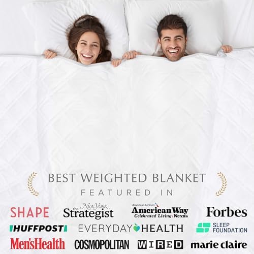 Aricove King Size Weighted Blanket, 27lbs, Cooling Weighted Blankets for Adults, Silky Soft Bamboo Viscose, 88x104 inches, Machine Washable, White - Image 2
