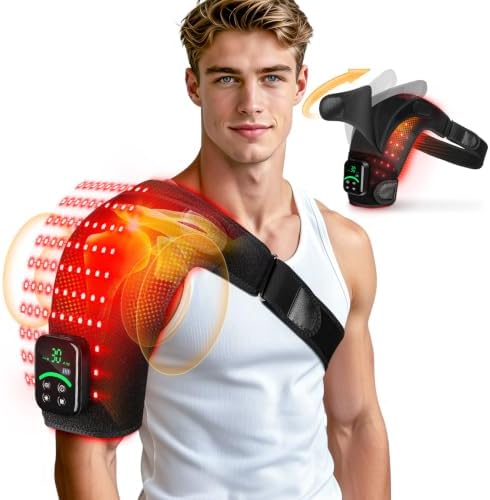 100 LEDs Red Light Therapy for Shoulder with Heat & Massage by Unknown