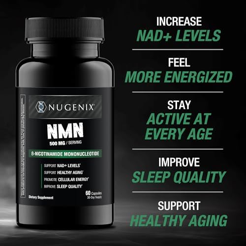Nugenix NMN Supplement 500mg, NAD Supplement, 60 Capsules - Image 2
