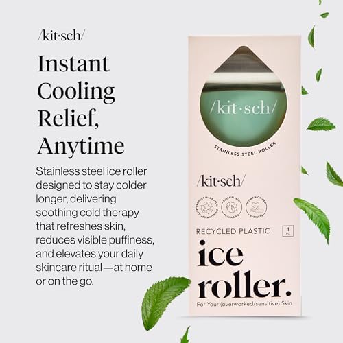 Kitsch Ice Roller for Face – Cooling Face Rollers for Women & Men - Mint - Image 2