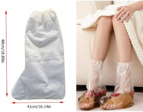 10 Pack Disposable Foot Spa Bags Instead of Pedi Spa Bath Tub Portable Waterproof Footbath Pedicure Water Bags for Tea Oil Pedicure Therapy Soak Skin Healing Ointment Herbal Feet Soak Travel - Image 2