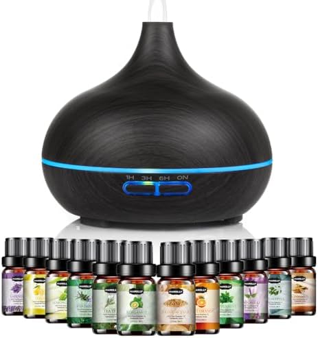 Hanolly Essential Oil Diffuser for Home 500ML by Hanolly