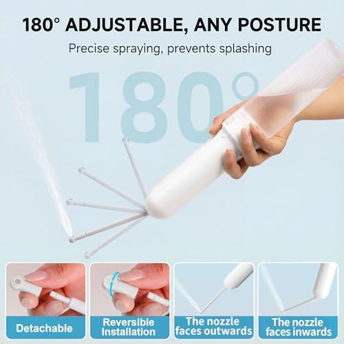 Portable Bidet for Travel,Rechargeable Electric Handheld Travel Bidet Sprayer for Women & Men,Collapsible,Portatil Peri Water Bottle Bidets for Hygiene,Camping, Backpacking,Backcountry,Hiking - Image 2