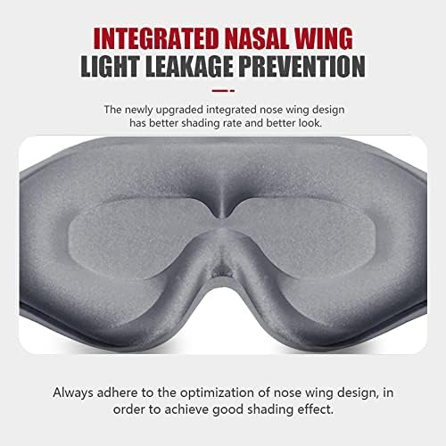 FengXinZi Sleep Mask for Side Sleeper, Blackout Eye Mask for Women Men - Image 3