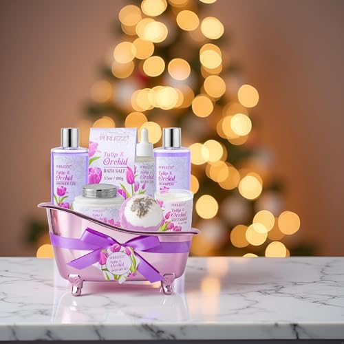 Tulip Orchid Spa Gifts Bath Kit for Women, 8Pcs - Image 7