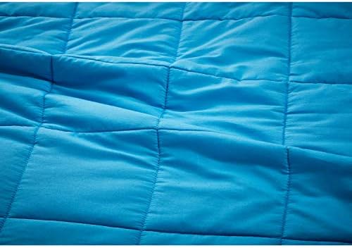 TONGDADA Kids Weighted Blanket | 40''x60'',7lbs | for Child Between 55-80 lbs | Premium Cotton Material with Glass Beads | Teal - Image 4