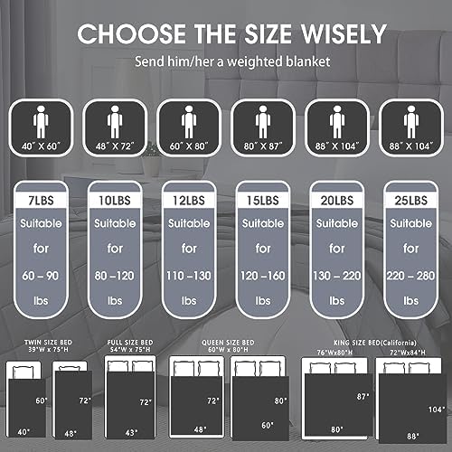 Weighted Blanket for Adults 12lbs, 60"x80", Queen Size Cooling Heavy Throw Blanket for 110-130lbs, Microfiber Soft Big Blankets Weighted Comforter, Pink Grey - Image 6