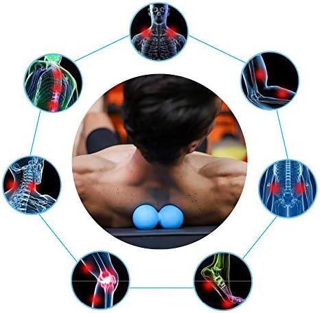 5BILLION FITNESS Peanut Massage Ball - Double Lacrosse Massage Ball & Mobility Ball for Physical Therapy - Deep Tissue Massage Tool for Myofascial Release, Muscle Relaxer, Acupoint Massage - Image 2