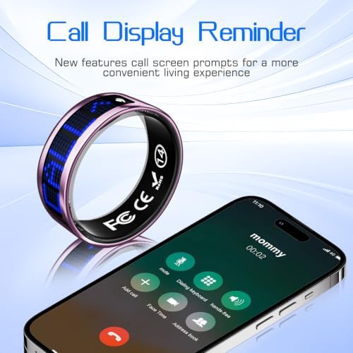 Smart Ring Fitness & Health Tracker with Display Screen for Men Women - Image 3