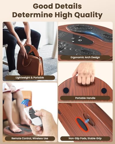 EMS Foot Massager for Neuropathy with Infrared Light Therapy 4 TENS Pads - Image 5