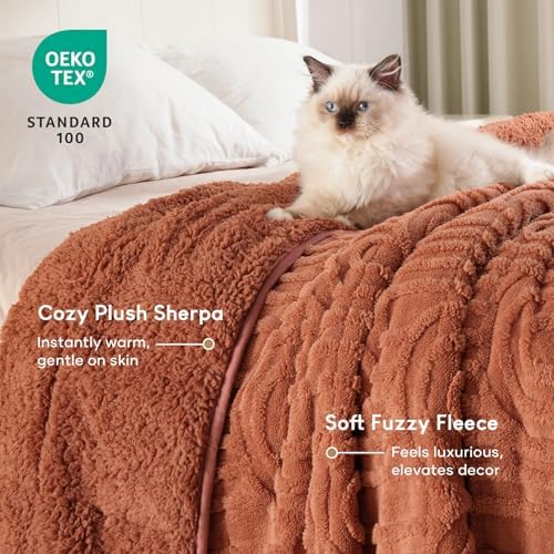 Cottonblue Jacquard Weighted Blanket for Adults 15lbs Twin Size Bed 48"x72" - Image 3