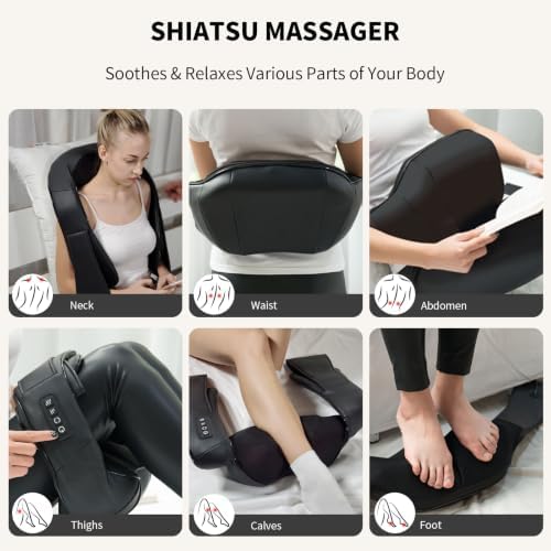 Neck Massager with Heat Deep Tissue Electric 3D Kneading - Image 5