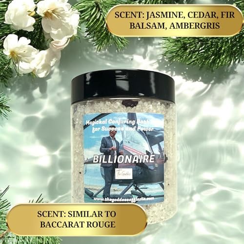 Billionaire Bath Salts – Spiritual Bath for Abundance & Wealth Energy – 12oz Luxury Soaking Salts for Manifestation, Witchcraft Supplies, Wiccan & Metaphysical Rituals - Image 2