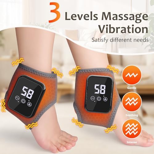Foot Renew Massager for Neuropathy, 3-in-1 Cordless & Portable Foot and Ankle Massager for Heel, Arch & Ankle Relief, 3-Level Vibration & Heat, Green - Image 3
