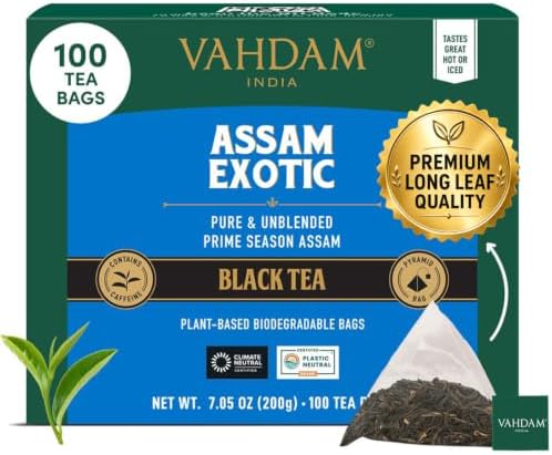 VAHDAM Assam Black Tea Bags(100 Count) Assam Exotic Tea in Pyramid Tea Bags by Unknown