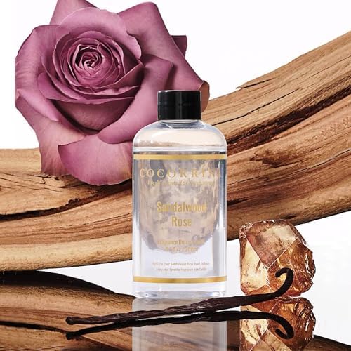COCORRÍNA Refill - Sandalwood Rose 6.7 Fl.oz Reed Diffuser Refill with 8 Sticks - Image 3
