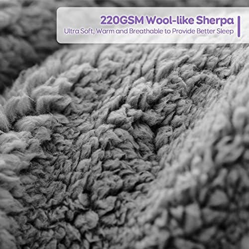 Cottonblue Weighted Blanket 20lbs for Adults Queen Size 60x80in Soft Sherpa - Image 4