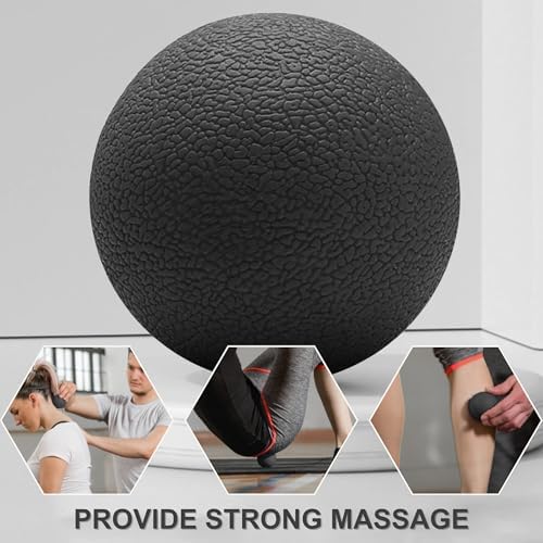 LEZER, Trigger Massage Point, Manual Massage Ball, Muscle Knots Relief Tool, Myofascial Release, Physical Therapy, Plantar Fasciitis, Set of 2 (Blue Trigger and Black Ball) - Image 6