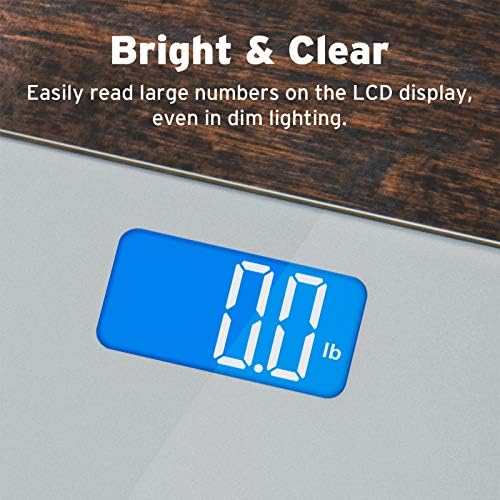 Etekcity Digital Bathroom Scale for Body Weight, Tempered Glass, 400 lbs - Image 2